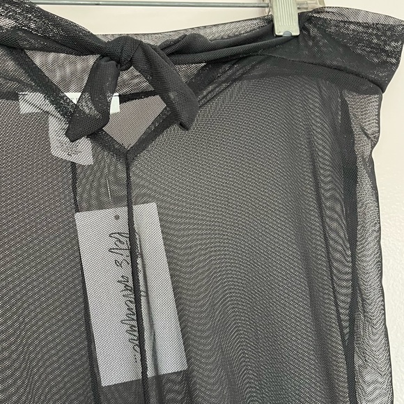 12th Tribe Black Sheer Pants Swimming Cover-Up - Picture 5 of 5